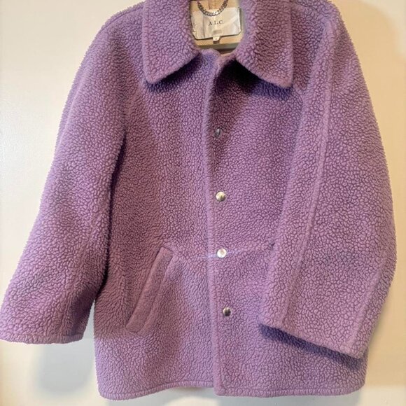 A.L.C Lincoln Coat in Deep Lilac - Size S - MSRP $695 - Picture 1 of 2